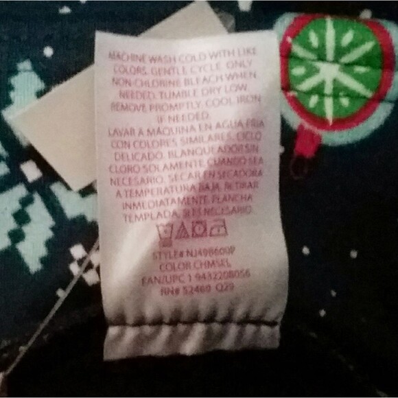 No Boundaries NOBO Leggings Christmas Santa Penguin Lined Jr Medium 7-9 New OOS - Picture 6 of 7